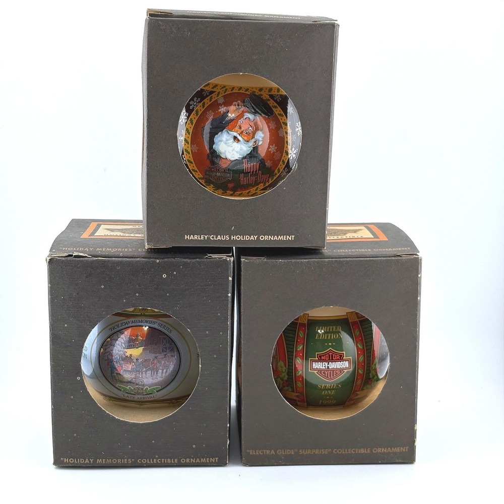Harley-Davidson  Ornaments Set of 3